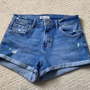 Zara denim jean shorts